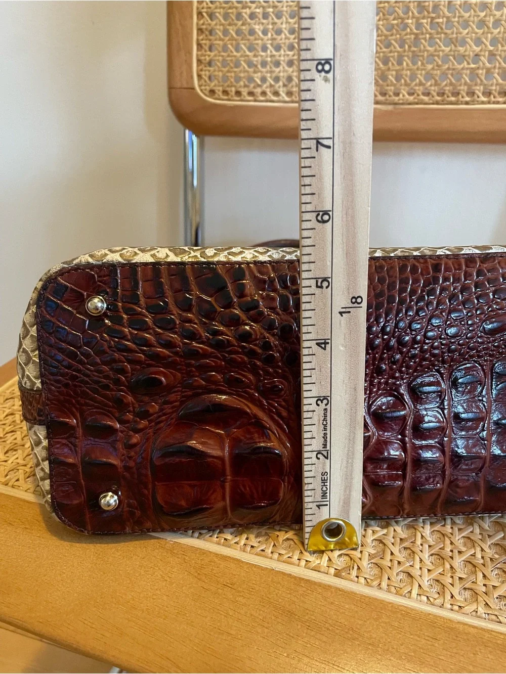 Brahmin crème rhodes